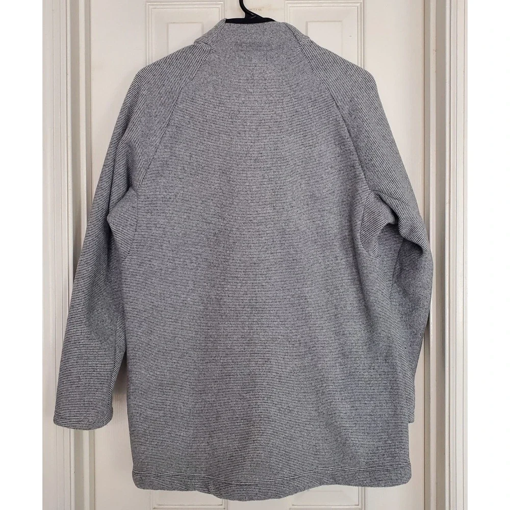 Adidas Terrex Climawarm Full Zip Jacket‎ Mens Size M Gray Striped Athleisure